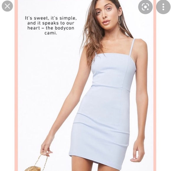 3/$15 Pastel Blue Mini Bodycon - Picture 1 of 5